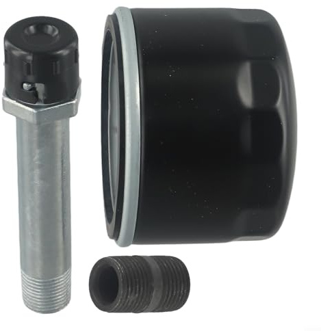 Eawfgtuw Oil Filter Conversion Kit with Drain Adapter for Lawn Tractor Ride On Mower Accessories Garden Tractor Oil Change Riding Mower Filter Kit Outdoor Power Equipment