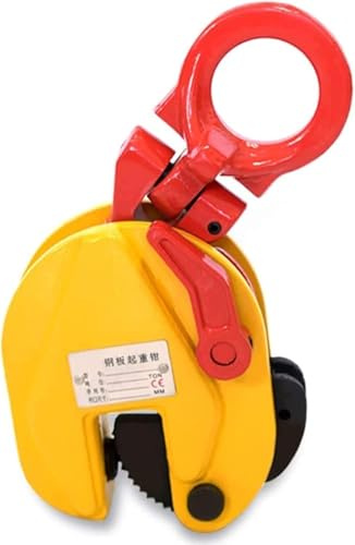 Heavy Duty Industrial Steel Plate Lifting Clamp Adjustable Jaw Opening (1T) Vertical Plate Spreader for Construction & Heavy Loads Durable & Reliable Tool