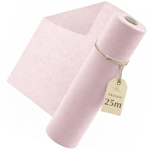 Twinzen Vlies Tischläufer 30 cm x 25 m Wiederverwendbar Altrosa | Weiche Oberfläche · Individuell zuschneidbar · Perfekt für festliche Anlässe · Vielseitig einsetzbar · Langlebiges Material