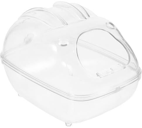 SOIMISS Hamsterbadewanne Für Kleintiere Badezimmer Aus Transparentem Material Hamstersandkasten Für Mäuse Und Chinchillas Einfache Reinigung Und Beobachtbare Nutzung