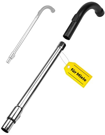 Handgriff & Edelstahl Teleskoprohr für Miele Staubsauger S8340 Ersatz kompatibel mit Miele C1 C2 C3 S8 S6 S5 S4 S2 Complete Compact Classic S8000 Series