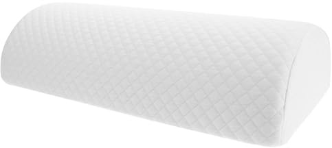SHINEOFI Coussin Soutien ou en Mousse Demi-Lune Mémoire à Jambes Blanc Ergonomique Genoux et Tête, Usage Maison ou Voiture