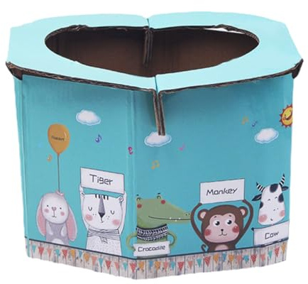 NESTINGHO Tragbare Platzsparend aus Tragbar Faltbare Wellpappe Hochdichtem Kindertoilette und Einfach für Outdoor und Notfallsituationen für Unterwegs und Camping