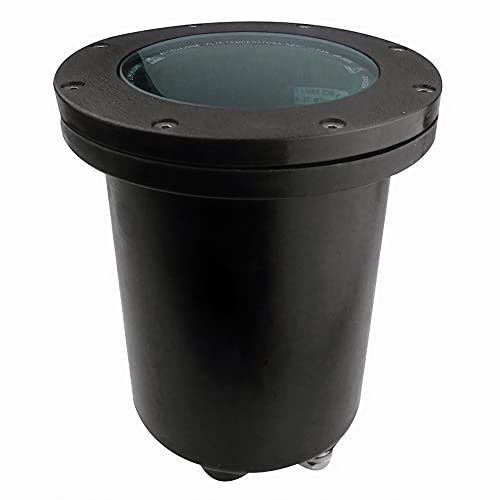TIDIAN Empotrable De Suelo IP67 Ø172mm Para bombilla tipo E27 (No incluida). Foco Suelo Exterior Iluminación Terrazas o Caminos