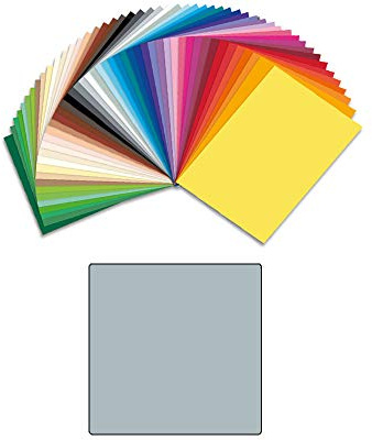 CREATIV DISCOUNT® Tonpapier 130g/qm, A3, 50er Pack, Silber Matt