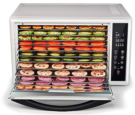 ZYFA Essiccatore Frutta e Verdura, con 13 Vassoio,essiccatore Alimentare,Tempo di Controllo, Temperatura da 38 a 78°C