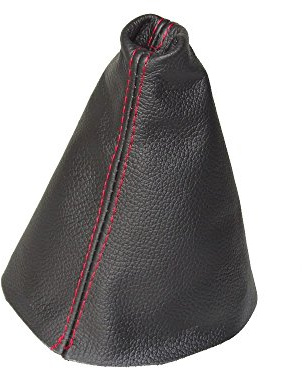 The Tuning-Shop Gear Gaiter Compatible with Hyundai i20 Leather Various Stitching Colour Available (Red Stitch)