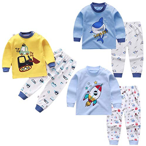 XM-Amigo Conjunto térmico para niños de Capa Base 3,Parte Superior e Inferior, Ropa Interior térmica para bebés y niños,Pijamas térmicos