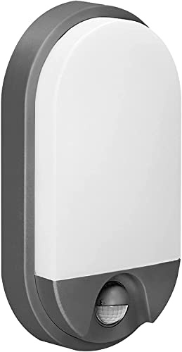 Adviti NEFRYT LED Lampade con Sensore di Movimento IP54 (Grigio)