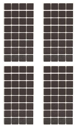 Furnigear Non Slip Furniture Pads - Self Adhesive Rubber Anti Skid Pads Grippers Rubber Chair Feet Furniture Pads for Hardwood Floors -Protectors for Furniture Table Legs Anti Slip 128 Pcs 3/4 Square