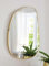 Dekoleidenschaft Miroir Mural Doré 40 x 60 cm - Décoratif Asymétrique pour Salle de Bain, Couloir Suspendu et Garde-robe