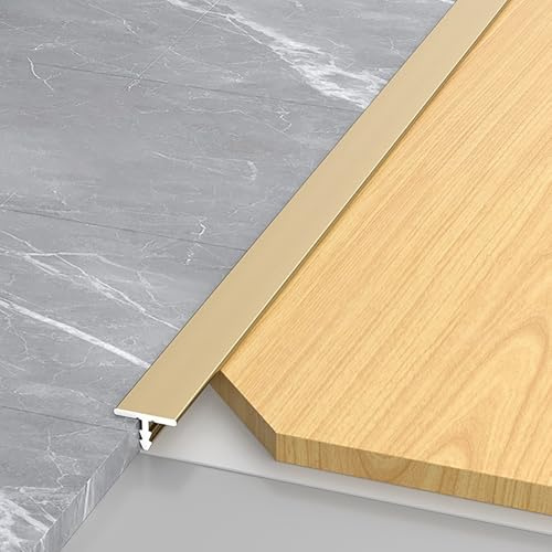 Raouoae T-Profil Übergangsprofil Für Bodenbeläge Floor Transition Strips 3 Stück 100cm Metallstreifen Perfekter Höhenausgleich Für Laminat, Parkett Und Vinyl(Bronze,Breite: 6mm)