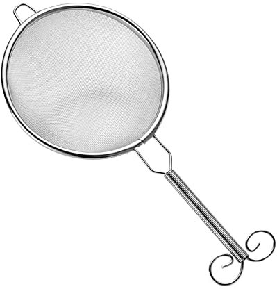 QXSJEDYCH kfglq Filtros de café Tamiz de Harina de Malla Fina de Acero Inoxidable Colador de té Comida Cucharas pequeñas for Espumadera Accesorios de Cocina Nuevo Gadge de Cocina Espumadera