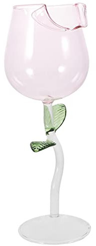 MAGICLULU Stylish Red Wine Goblet Unbreakable Style Flower Shape Ideal for Dinner