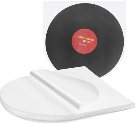 Yesaler Buste per Vinili Custodie Interne per Vinili 12 Pollici Copertine Protettive Vinili Antistatico Maniche per Vinile 50 Pezzi
