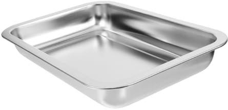 TOYANDONA Edelstahl Katzentoilette Für Kätzchen Offene Tragbare Katzenklo Mit Robustem Design Langlebig Leicht Zu Reinigen Geruchsneutral Geeignet Für Zuhause Und Tierbedarf