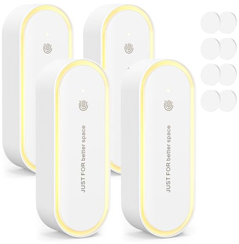 Repelente Ultrasónico de Plagas, Electrónico Repelente Mosquitos Control de Plagas, Repelente Ultrasónico Anti Mosquitos para Interiores, Insectos, Moscas, Cucarachas, Arañas, Roedores, 4 Paquetes