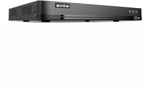 ANNKE 4K 16 Kanal DVR Recorder H.265+ Überwachungssystem Rekorder DVR für Analog/AHD/TVI/IP CCTV Kamera, Intelligente Person- und Fahrzeugerkennung, E-Mail-Benachrichtigung, Keine Festplatte