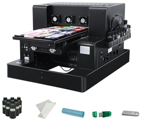 ForgeCore Kompatibel med XP600 Colorsun A3 DTF universal skrivare passar för telefon metall flaska eftermarknaden tryckmaskin ersättning(skrivare WIth Ink)