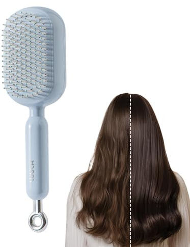 Hair Comb | Retractable Comb with Air Cushion | Detangler Cleaning for Men, Straight, Curly Hair, Thick, Long, Dry, Toilet, Shower, Salon, Home, Travel, Daily