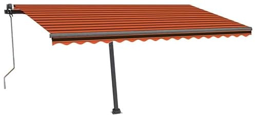Tenda da sole automatica con sensore di vento e 400 x 300 cm – Alluminio verniciato a polvere & 100% poliestere con rivestimento in PU – Perfetta protezione da sole e vento per terrazza e giardino