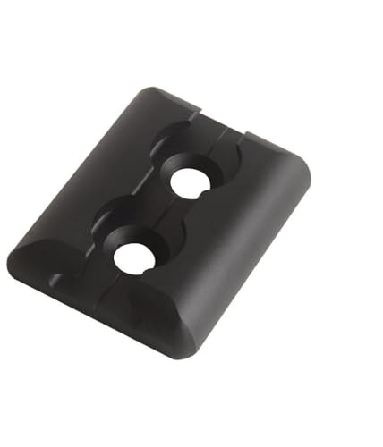 2PC Aluminum L-Track Universal Cargo Control Black Anchor Point Tie Down Kit Compatibile con Trailers Beds e Sistemi di Sicurezza della Bicicletta