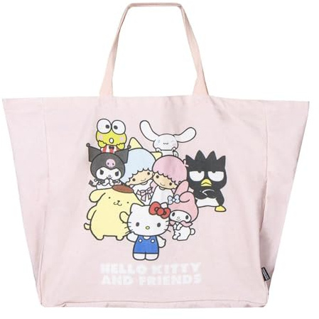 Bolsa Shopping Hello Kitty Ligera y Práctica - Bolsa de Tela Para Compras con Diseño de Hello Kitty, Reutilizable y Cómoda de Llevar