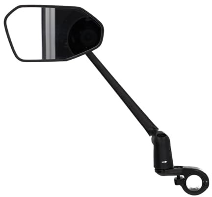 CooL Ride - Rétroviseur Vélo XXL Coolride - Miroir Convexe Rotatif 360° Gauche/Droite - Compatible Vélos Électriques et Urbains - Tige Réglable 19 cm - Montage Guidon Facile