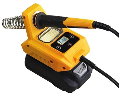 Stazione saldante, Saldatore a batteria max 20 V, stazione di ferro wireless LCD digitale
