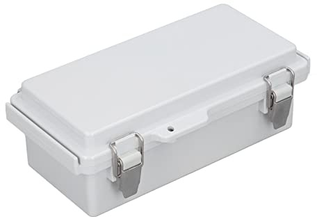 Aumotop Väderbeständig Eldosa Robust Kopplingsdosa i Rostfritt Stål för Utomhus Elektronikhölje Grå 100 X 200 X 70 Mm