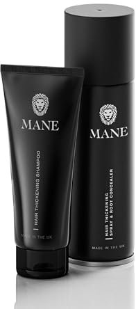 Mane spray addensante per capelli 200 ml e shamoo 100 ml - argento