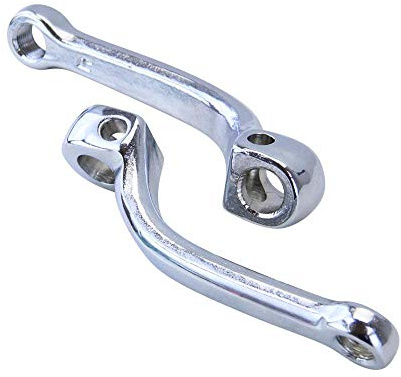 Citomerx Pedalarm Tretkurbel Satz Chrom | Kompatibel mit Hercules Prima M 1 2 3 4 5 6 S N SL GT GX Optima Jogging MX Hobby Rider Sachs 504 505 506 Motor