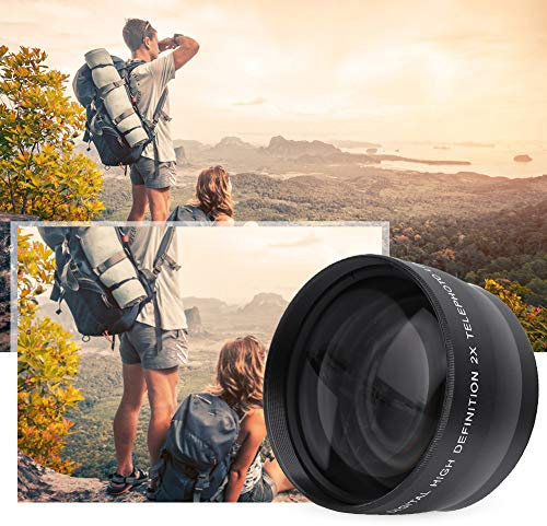 Teleobjectif Photo,Téléobjectif 58Mm,Lentille Téléobjectif 2X pour Coolpix P7100,Téléobjectifultimaxx Lens58M,Objectif,Téléobjectif Téléobjectif Universel À