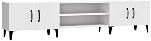 vidaXL TV-Schrank Weiß 180 x 31,5 x 40 cm Holzwerkstoff
