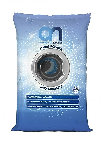 AN Prof Powder, detergente en polvo para lavadora. Calidad profesional. Saco 10 Kg