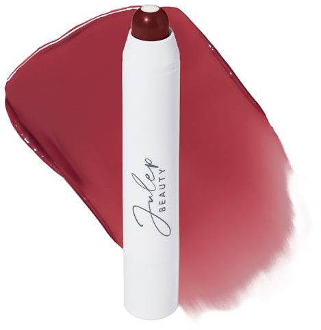 Julep It's Balm Full Coverage Lip Crayon (Black Cherry) Hydrating, Nourishing Lip Colour - Smooth, Highly Pigmented, Semi-Gloss Finish - Buildable Lipstick with Nourishing Vitamin E Lip Balm Core