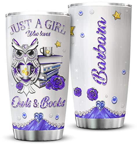 Thermal Coffee Cup 590ml Insulated Travel Mug Stainless Steel Tumbler for Christmas Birthday Valentine's Day Owl Custom