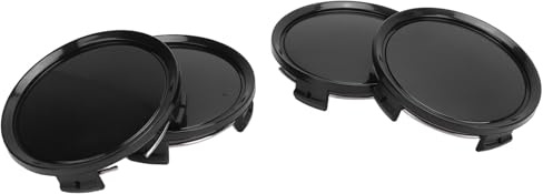 Akozon Capuchon Central de Moyeu de Roue élégant de 74mm, 4 Pièces, Capuchon de Moyeu de Jante en Métal pour la du Véhicule