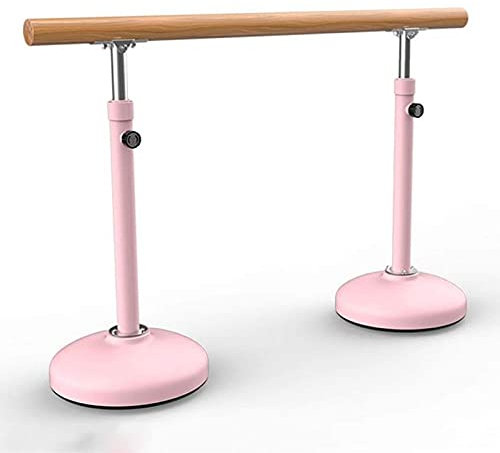 Ballettstange, tragbar für Zuhause oder im Studio, freistehende verstellbare Stange für Stretch, Tanz oder aktives Training (Farbe: Edelstahl, Größe: 1,5 m)