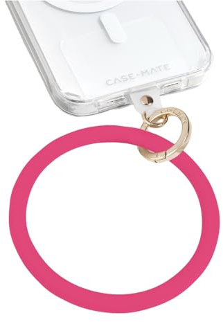 Case-Mate Handy-Armreif, freihändige Handschlaufe, Abnehmbarer Handy-Anhänger, Anti-Diebstahl-Handy-Armband mit Lasche, passend für Apple, Samsung, Google und alle universellen Handyhüllen, Fuchsia