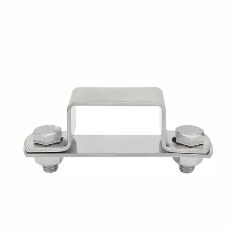 Aqxypas Collier de serrage carré en acier inoxydable 304 / support à angle droit(40X60 1set)