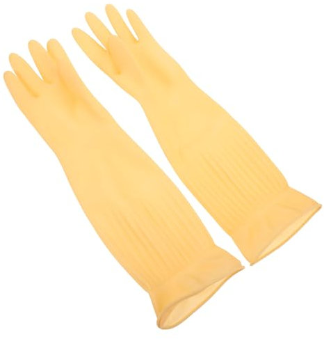 Beaupretty 2pcs Cleaning Gloves Kitchen Dishwashing Gloves Wash Dishes Nitrile for Kitchen and Bathroom Use