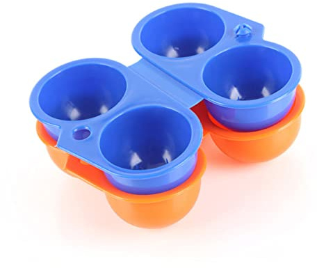 MUSISALY Contenitore per Uova Portatile Pieghevole in Plastica Pp 2 Griglie, 2 Pezzi, per Picnic e Viaggi All'aperto