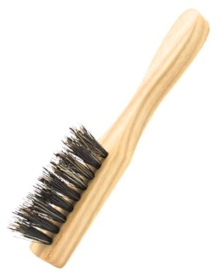 DOJA Barcelona Spazzola per Baffi con Setole di Cinghiale e Fibre Sintetiche – Spazzola per Barba in Legno di Frassino, Sostenibile e Duraturo – Spazzola per Baffi, Versatile, Facile da Pulire