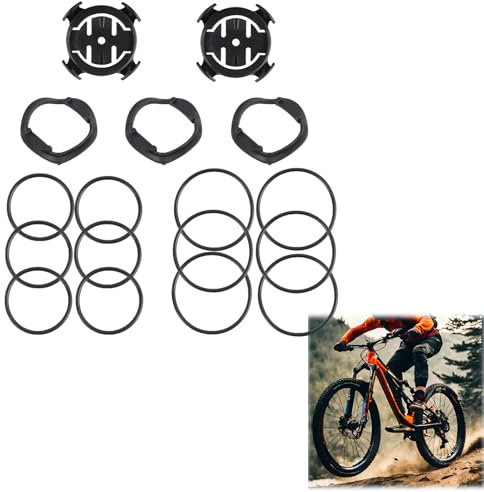 2 PCS Universelle Fahrradhalterung für Garmin GPS, Kompatibel mit Edge-Serien, ABS-Kunststoff Halterung für Lenker und Vorbau