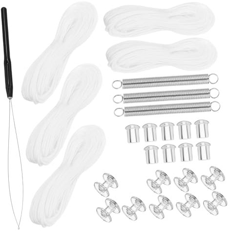 Alipis Honeycomb Curtain Accessories Rv Blind Repair Kit Window Shade Restringing Kit Pleated Shade Threading for Camper Window Repair