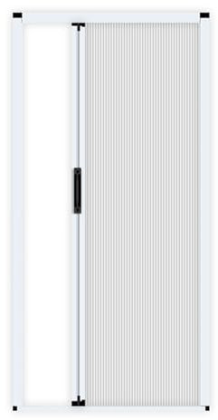 Porta pieghevole bianca con serratura e maniglia, porte interne bipiegabili per telai di porte, armadi, camera da letto, porte pieghevoli senza fori, per cantina, lavanderia (66 x 203,2 cm)