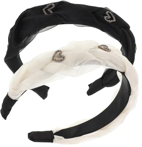 WRITWAA 2 Boho Huvudband för Damer Justerbara och Snygga med Hög för Sport och Festliga Tillfällen