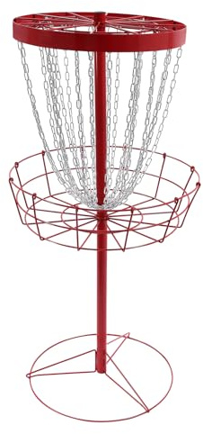 24 Chains Portable Disc Golf Target Iron Disc Golf Practice Basket For Novice 64.5 * 132cm(D*H), For Novice, Senior, And Professional Golfers