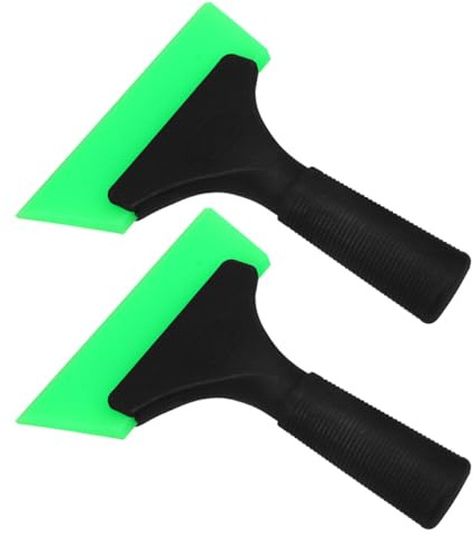 FUNOMOCYA 2 Pezzi Raschietti Auto per Pellicola Adesiva e Vetro Spatola per Film Auto e Vetri Design Ergonomico Antimacchia Utile per Pellicole e Adesivi Colore Verde